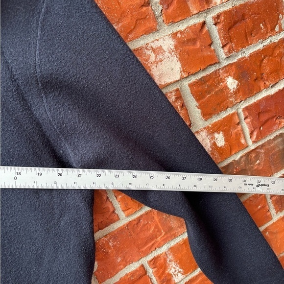 Soft Surroundings Womens 1X Navy Blue Soft Full Zip Collared Sweater Minmalist - Picture 7 of 9